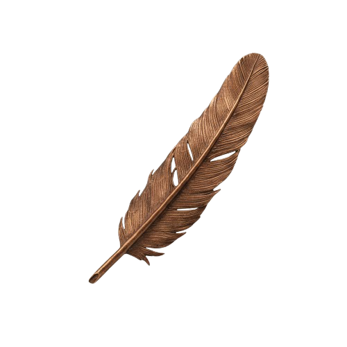 Plume en cuivre