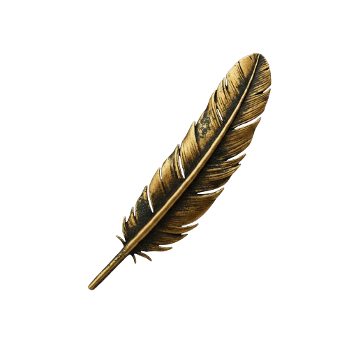 Plume en or